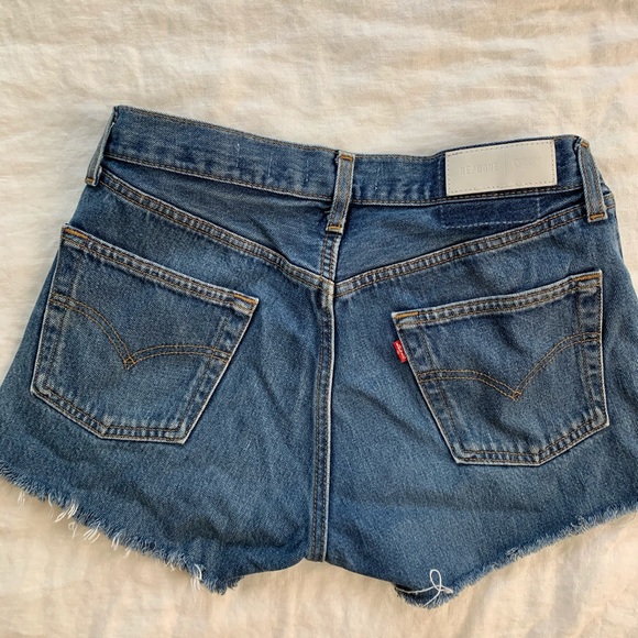 dark blue denim shorts - Picture 4 of 4
